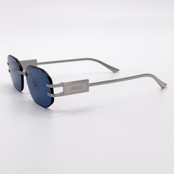 NEW VERSACE VE2274 1000/80 WOMEN SUNGLASSES MOD 2274 1000/80 BLUE VE2274 100080 - Picture 6 of 9